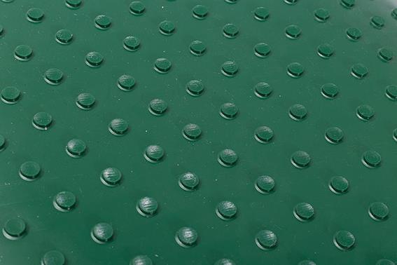 Round Dot / Nailed / Bottom Pattern Conveyor Belt PVC Anti Slip For Shoes Industry
