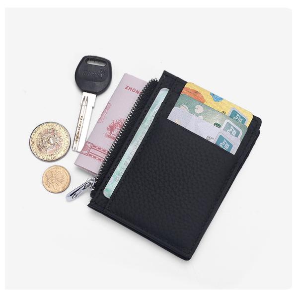 Custom Logo Accepted Newest Minimalist Front Pocket Rfid Wallet Card Holder For Men