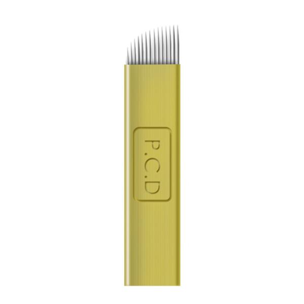 Medical Grade Stainless Steel Microblading Needle 0.25mm Thickness 12F/14F/18U Model 500pcs/Box for Permanent Makeup