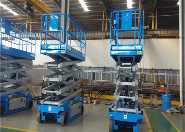 Industrial Pallet Truck Single Man Scissor Lift , Self Propelled Scissor Lift For Window Cleaning