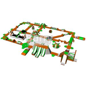 Игры парка Aqua больших взрослых парка воды спорта раздувных раздувные