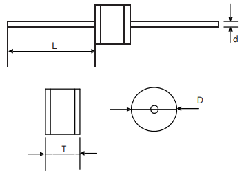 2 Electrode Gas Discharge Tubes 230 ±20% 5x5mm S51-230X Dip Thrust UL Cert For Set-Top Box