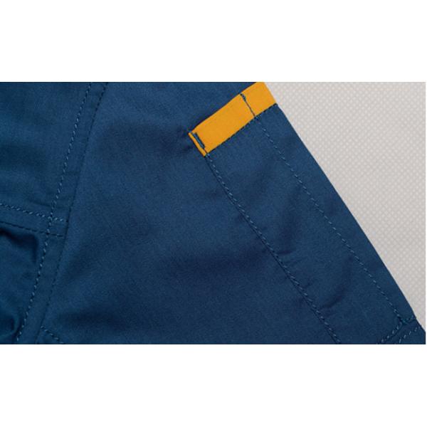 Polyester / Cotton Long Sleeves Industrial Work Uniforms Jackets Square Collar