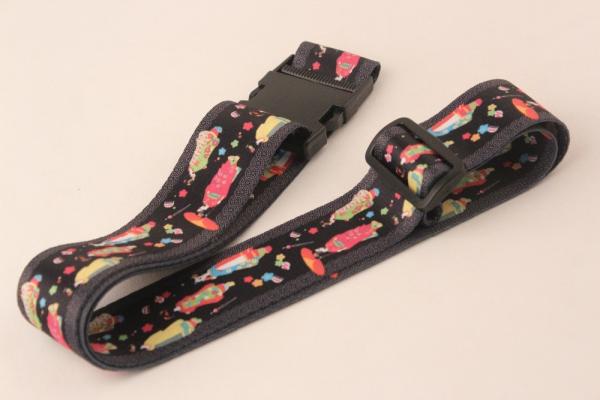 Customised Personalised Luggage Straps , Personalised Travel Straps Nylon Polyamide Material