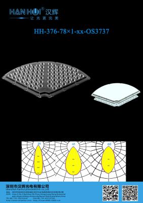 78pcs 3737/5050 LED Lens for Stadium Lamps 92% Transmittance PC