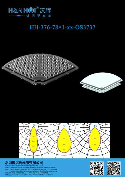78pcs 3737/5050 LED Lens for Stadium Lamps 92% Transmittance PC