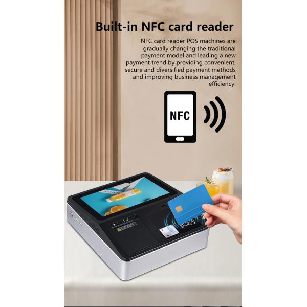 Thermal Transfer Printer Technology 11.6 Inch Android POS Kiosk for Supermarket Restaurant 4GB 32GB NFC 58mm Touch Screen