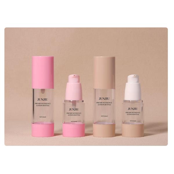 2025 Hot Sale 30ml 50ml 100ml Cosmetic Skin Care Pink Orange Airless Press Pump Lotion Cream Airless Lotion Bottle with Pump