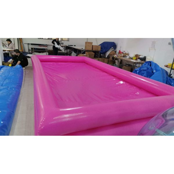 Commercial Pink Single-Layer Inflatable Pool Customizable Color & Size for Parties