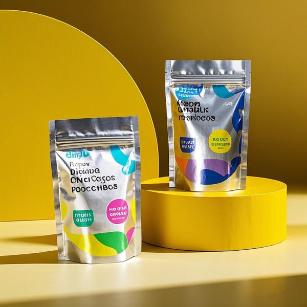 Sacs en papier d'aluminium résistants aux enfants Fermeture de sécurité Fermeture à glissière étanche aux fuites et à l'odorat Stocage sécurisé conforme à la FDA pour les médicaments Les produits chimiques Les toxines
