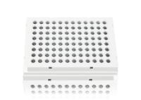 100 ul placas de PCR brancas com bordas completas com tubos transparentes placas de plástico descartáveis