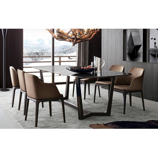 La mesa de comedor de lujo contemporánea de madera y preside 6-8 Seater que cena el sistema