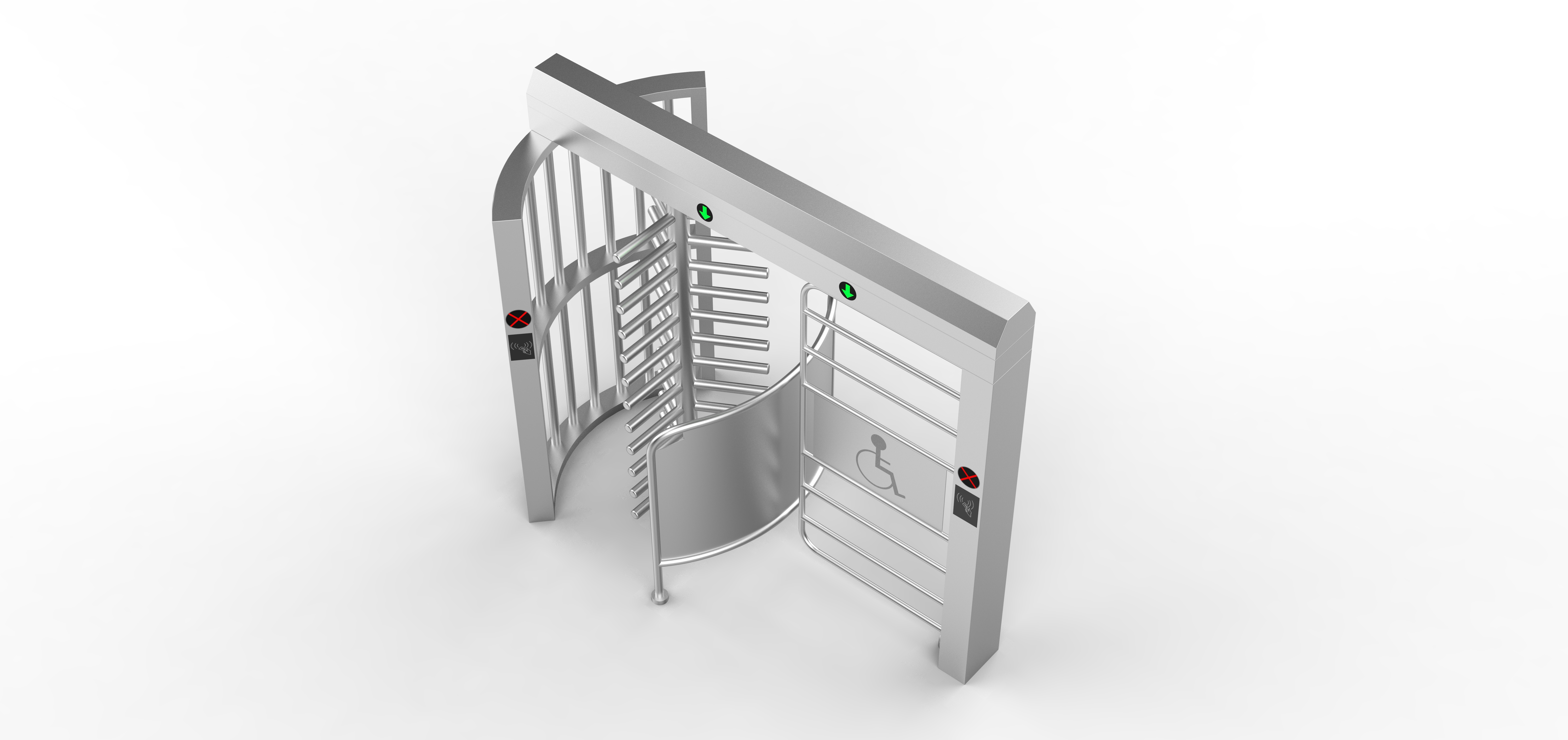 Wholesale Pedestrian Automatic Full Height Handicap Turnstile for Community