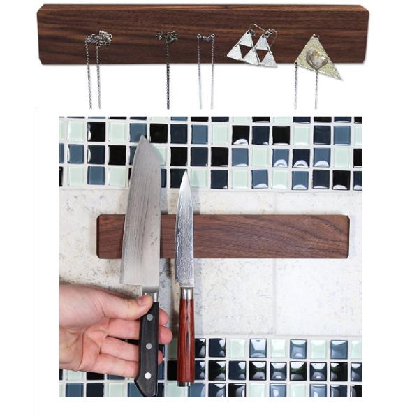 Porteur de couteau magnétique à noix de 16 pouces pour mur Gardez vos couteaux à portée de main