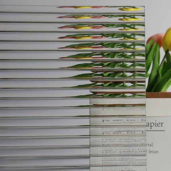 6mm 8mm White Dark Fluted Tempered Glass Tinted Toughened