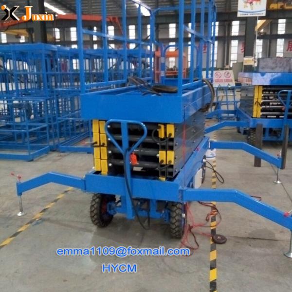 500kg SJY0.5-6 Scissor Working Platform 8m Working Height Hydraulic Climbing Type