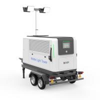 Générateur portable de 2 kW à l'extérieur, station de charge de 180 kW, phare mobile