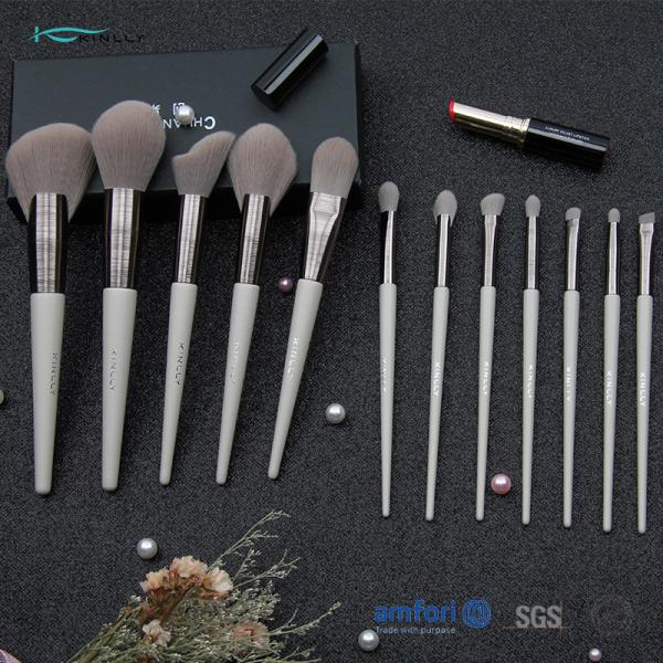 150g 12pcs Aluminum Ferrule Cosmetic Makeup Brush Set