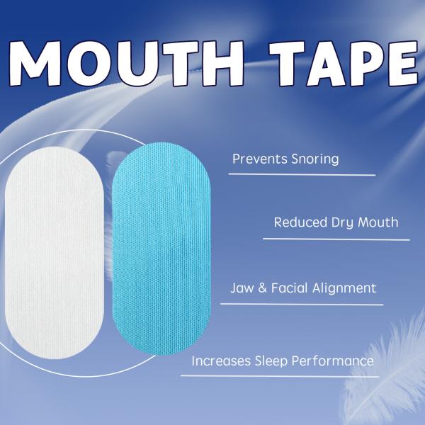 Oval Non Toxic Medical Mouth Tape Easily Removed Improved Nasal Breathing
