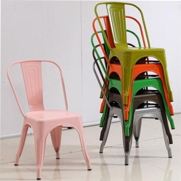 YLX-1102 Aluminium/Steel Loft Style Stackable Lower Leg Dining Chair