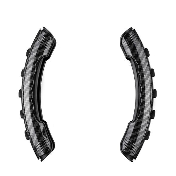 Carbon Black Color Car Steering Wheel Cover Without Power Knob 20 * 3 * 3cm