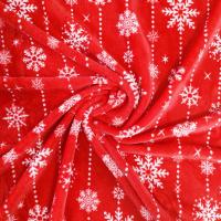 Poliéster impreso super suave 100% de Coral Fabric 240GSM de la franela para el uso de la Navidad