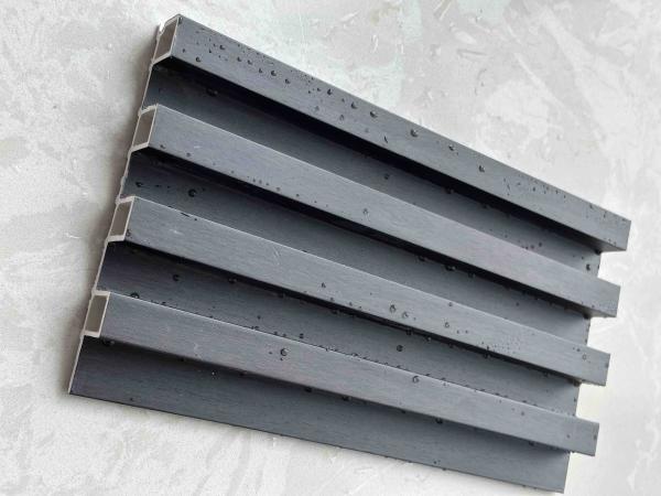 WPC grille wall panels slat 3D wall panels waterproof pvc fluted panels