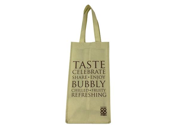 Wine Vinegar Four Bottle Non Woven Tote Bags Recycled Grocery Tote Bags