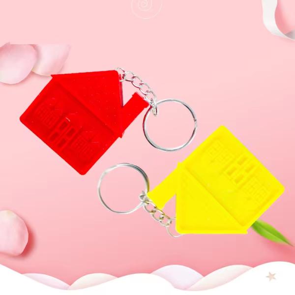 Винтапе 1 метр 3 фута Мини-дом Измерение цепочки ключей лента Имперская реклама Мини-лента мера