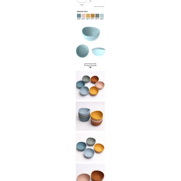 Cuenco de silicona en naranja rosa azul TV Compras de alimentos para mascotas Grado de la Marina Verde o Amarillo