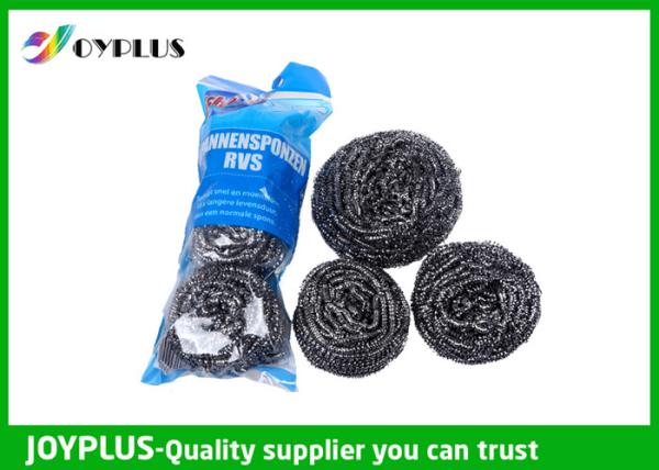 Duarable Kitchen Scrub Pads , Stainless Steel Pot Scrubbers Multi Functio