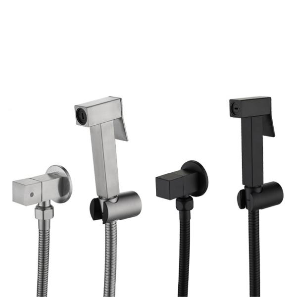 SUS304 Stainless Steel Brushed Aluminum Faucets Tap Single Cold For Sink