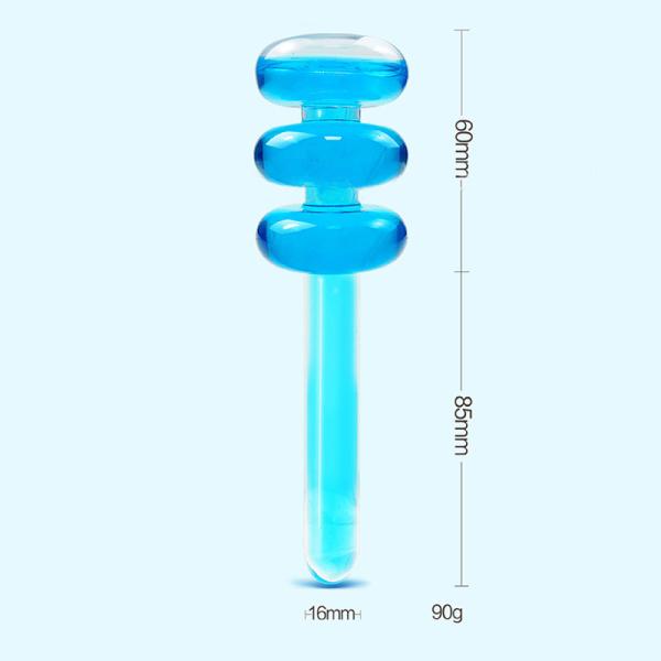 Gourd-shaped Beauty Ice Globes Facial Roller Cooling Globes for Face Neck Eye Circle Skin Care Massage Tools Reduce Puffiness