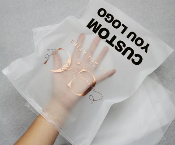 Custom Matte Frosted Zip Seal Ziplock Plastic Bags For Clothing Zipper Bag