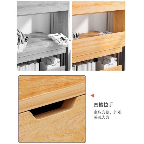 ISO9001/ISO14001 Certified Work Desk with Storage Shelves Modern Home Office Essential