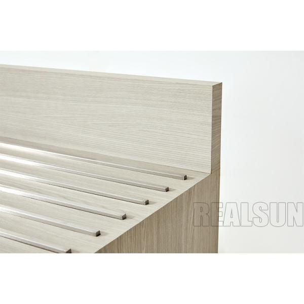 Hampton Inn Hotel HPL Solid Wood Bedside Table With Drawer And Soft Close Drawer Slides