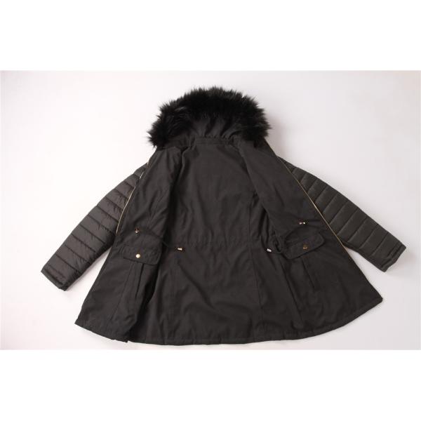 Ladies Revrsible Longline Coats Multicolor Keep Warm Casual And Fashion Black Color Clothes