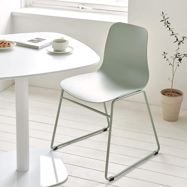 Contracted High Durability  Dsw Dining Chair Pastel Tones Self Assembled