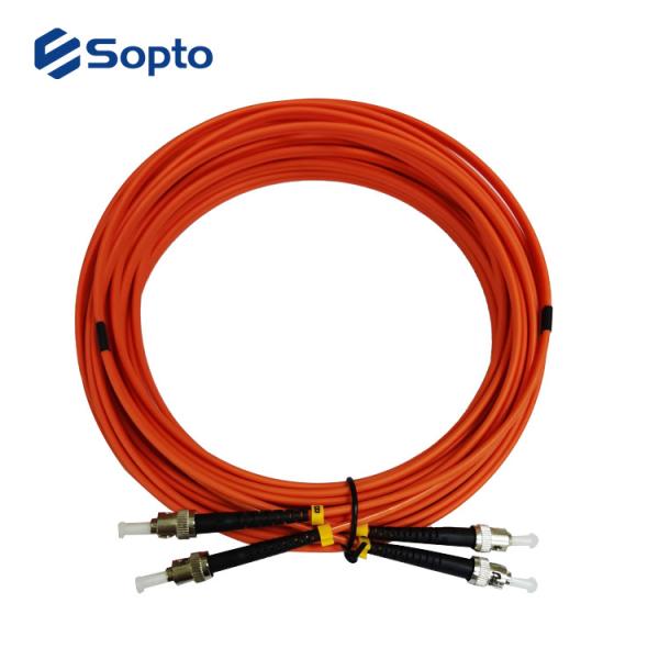 ST UPC OM2 Optical Fiber Jumper 3.0mm 10M Duplex Fiber Patch Cord