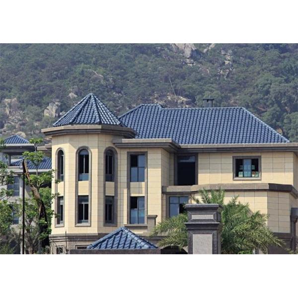 Тип S Испанская крыша Керамические плитки Прочный материал Тёмно-серый водоотталкивающий крышный материал