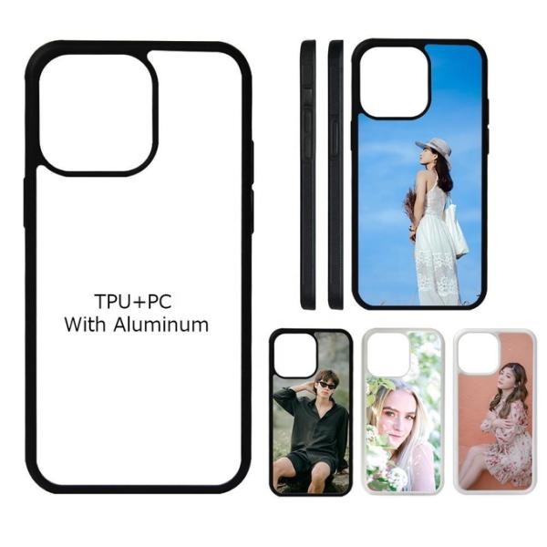 2D TPU PC Custom Print Sublimation Blanks Phone Case For Iphone 12 13 14 15 Pro Max Mobile Phone Covers