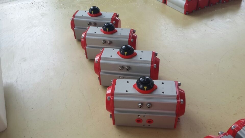 Aluminum Alloy Rotary Pneumatic Actuator OEM Single Acting Pneumatic Actuators At Series