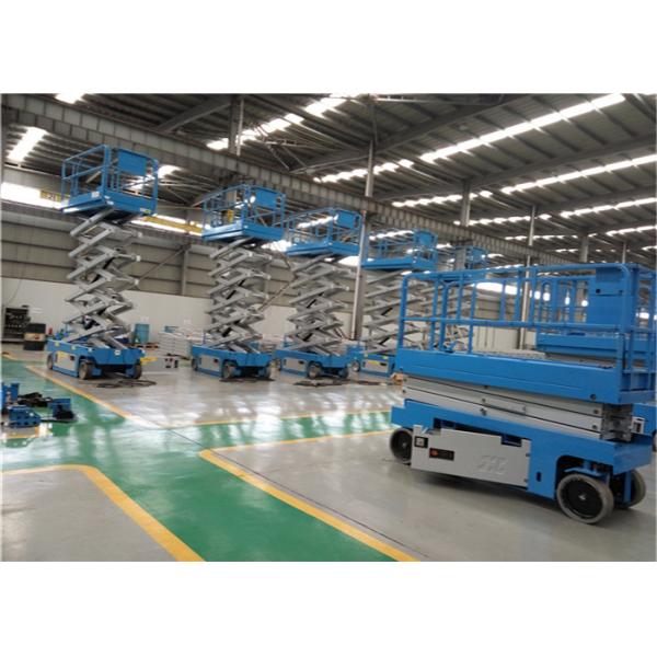 2 Tons Upright Pneumatic Small Hydraulic Scissor Lift System Large Load Capacity