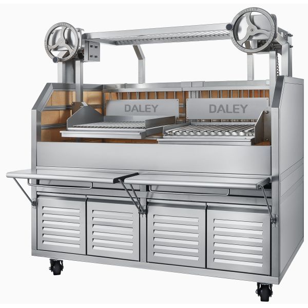 Argentine Height-Adjustable Charcoal Grill