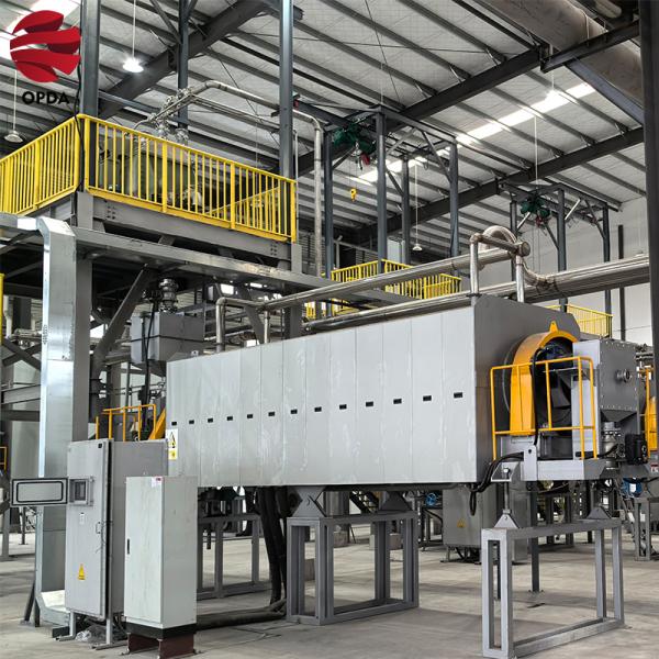 Large Aspect Ratio Rotary Kiln Furnace for Aluminium Melting Exhaust Gas Recovery 380 V Power Supply