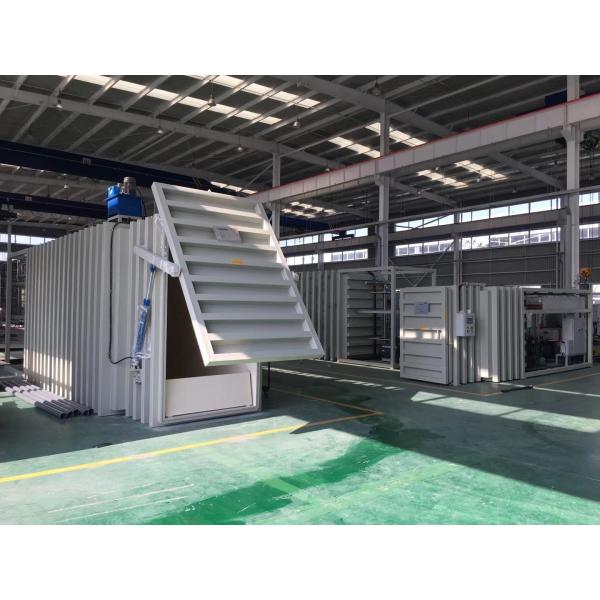 Chambre froide de conteneur de contrôle de PLC de 72KW R404A avec le refroidisseur de vide