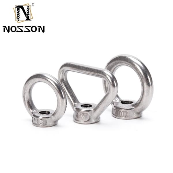 Stainless Steel 304 Forged Ring Shape Eye Nut Galvanized Polish M8 M27 Lifting Sizes M10 M12 M14 M16 M18 M20 M24 M27 A2-70 Grade