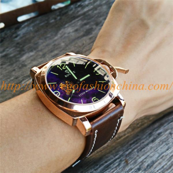 Top Brand WINNER Mechanical Movement Classic Watch Genuine Leather Strap Fashion Men Watch