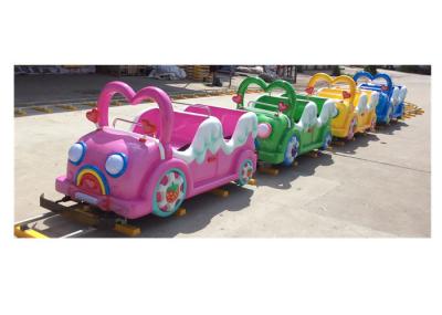 Colorful Kiddie Train Rides Chasing Car Type With 40 M Steel Track