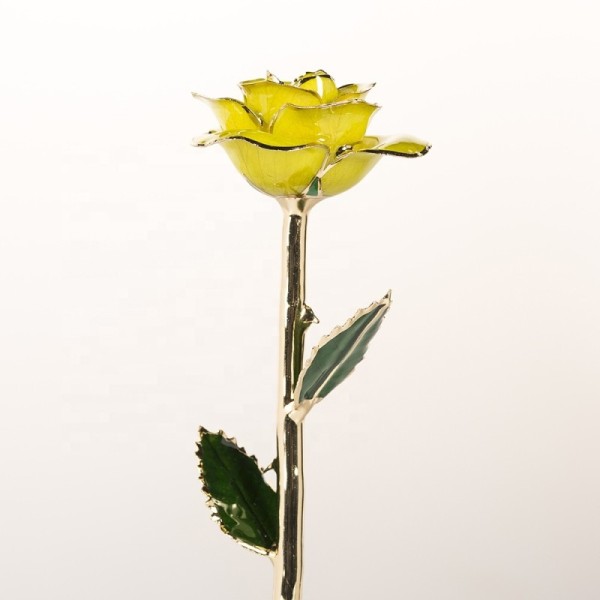24k Gold Plated Rose  Handmade Preserved Rose Gold Rose Gift 2024 Upgraded Mother's Day Gift Factory Directly Supply